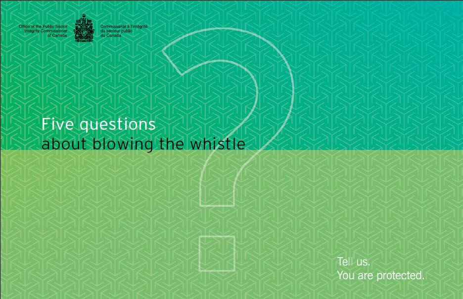 Five Questions about whistleblowing